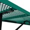 Flash Furniture Mantilla Rectangle Picnic Table, Green, Expanded Metal Mesh Top, Black Frame W/ Anchors, 8 ft L SLF-EML96-H60L-GN-GG - alternate 2